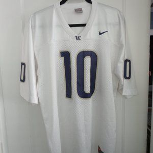 Huskies UW White Football Jersey #10